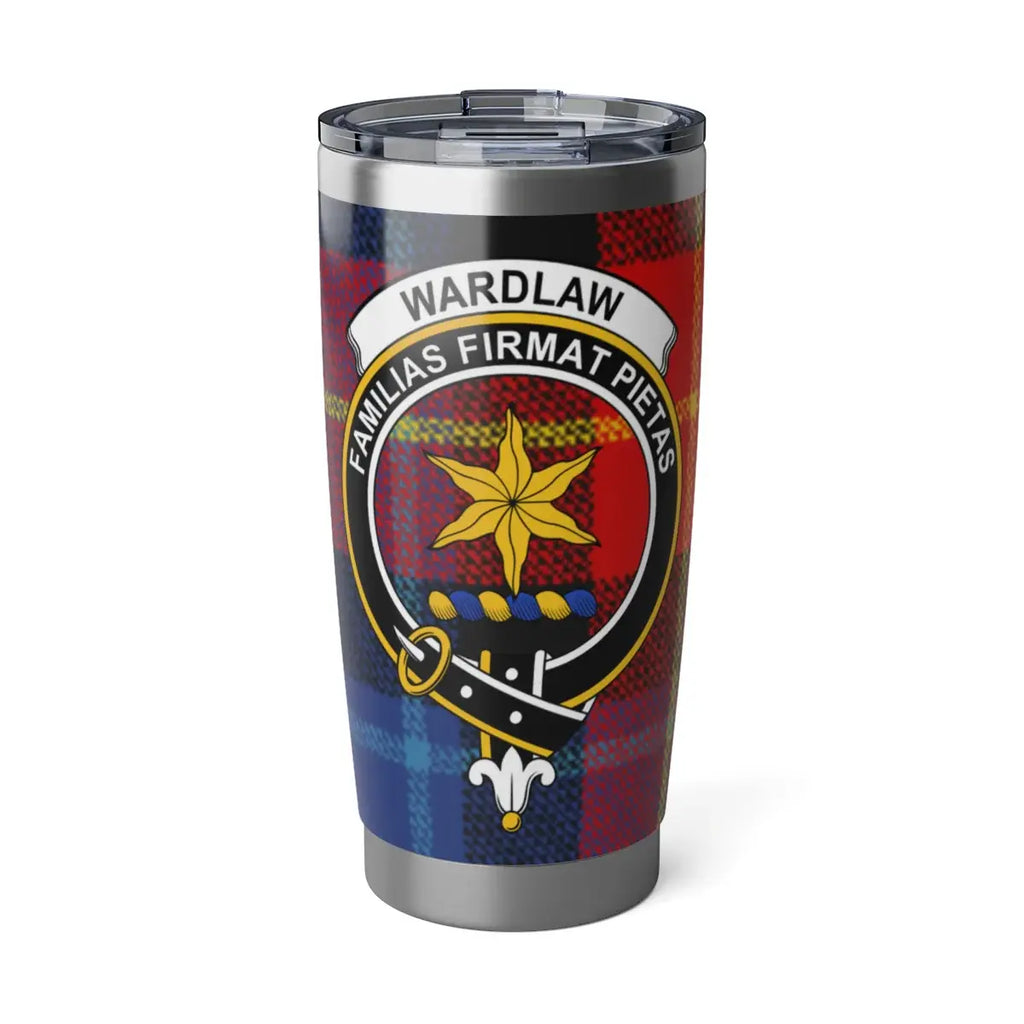 Clan Wardlaw familias firmat pietas tumbler cup — 20oz stainless steel with clan crest