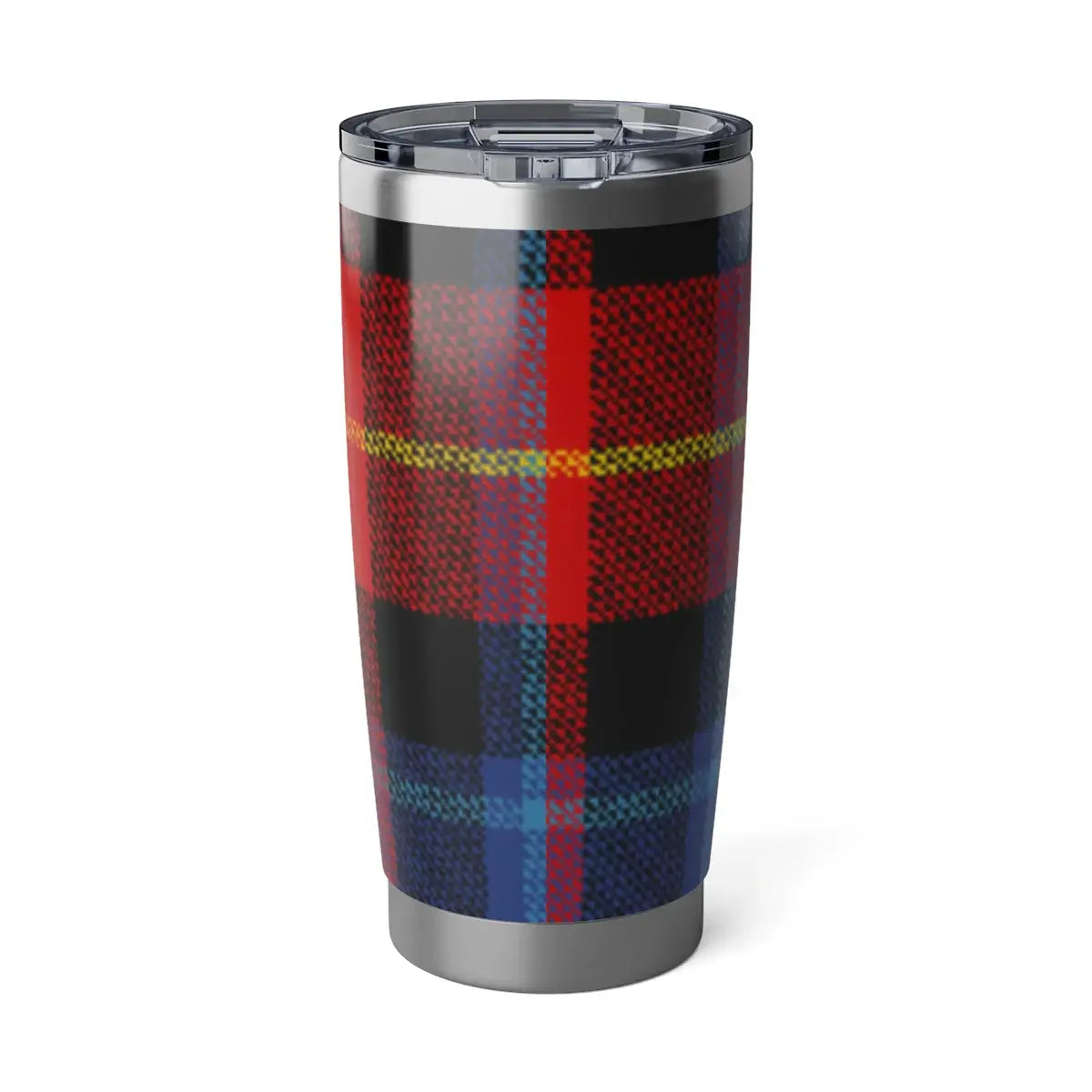 Clan Wardlaw vibrant tartan pattern travel tumbler — double-wall 20oz