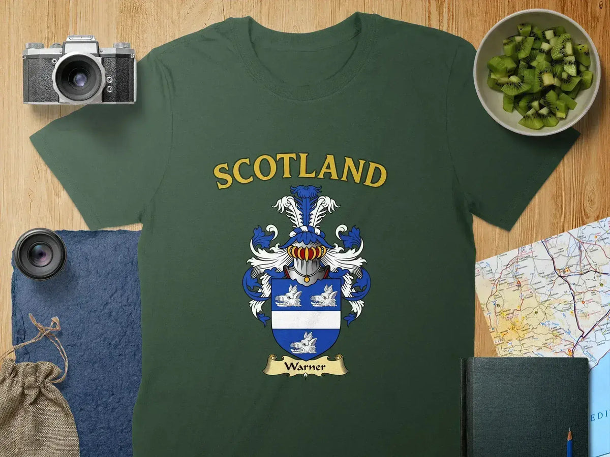 Scotland Heraldic Crest Warner Family T-shirt