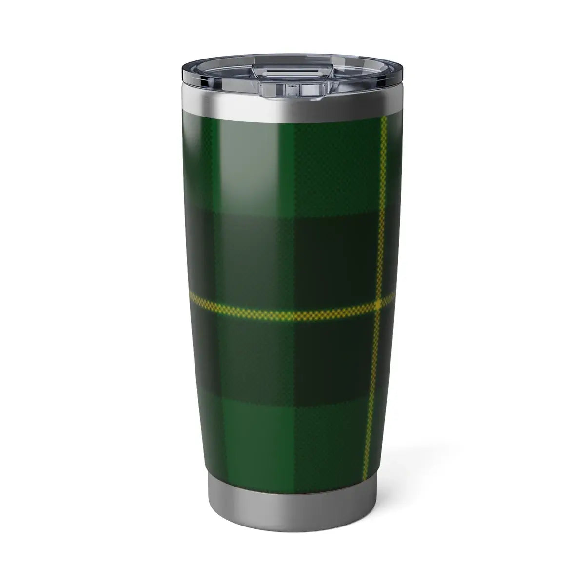 Green and Yellow Checkered Tumbler Cup