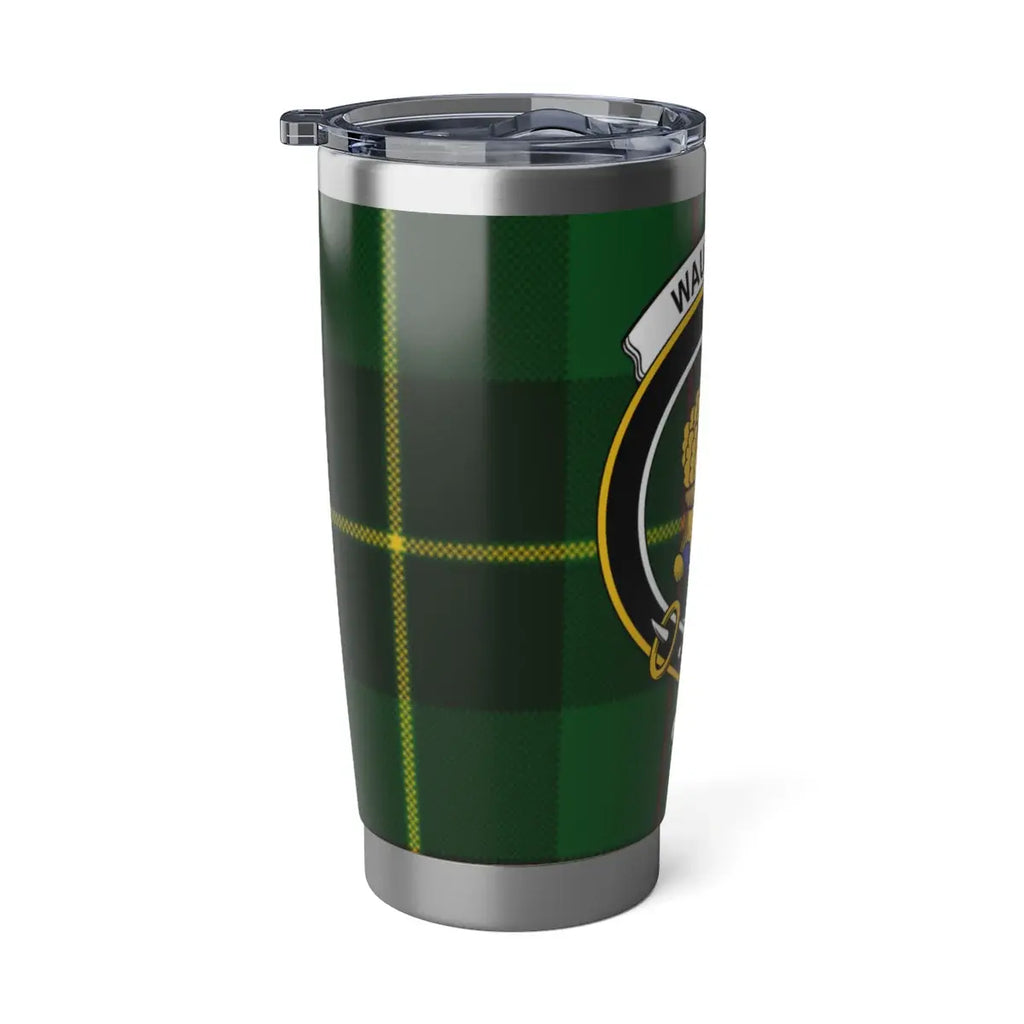 Green and Black Plaid Insulated Tumbler Cup