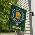 Industrial Waugh Plaid Design Hanging Flag