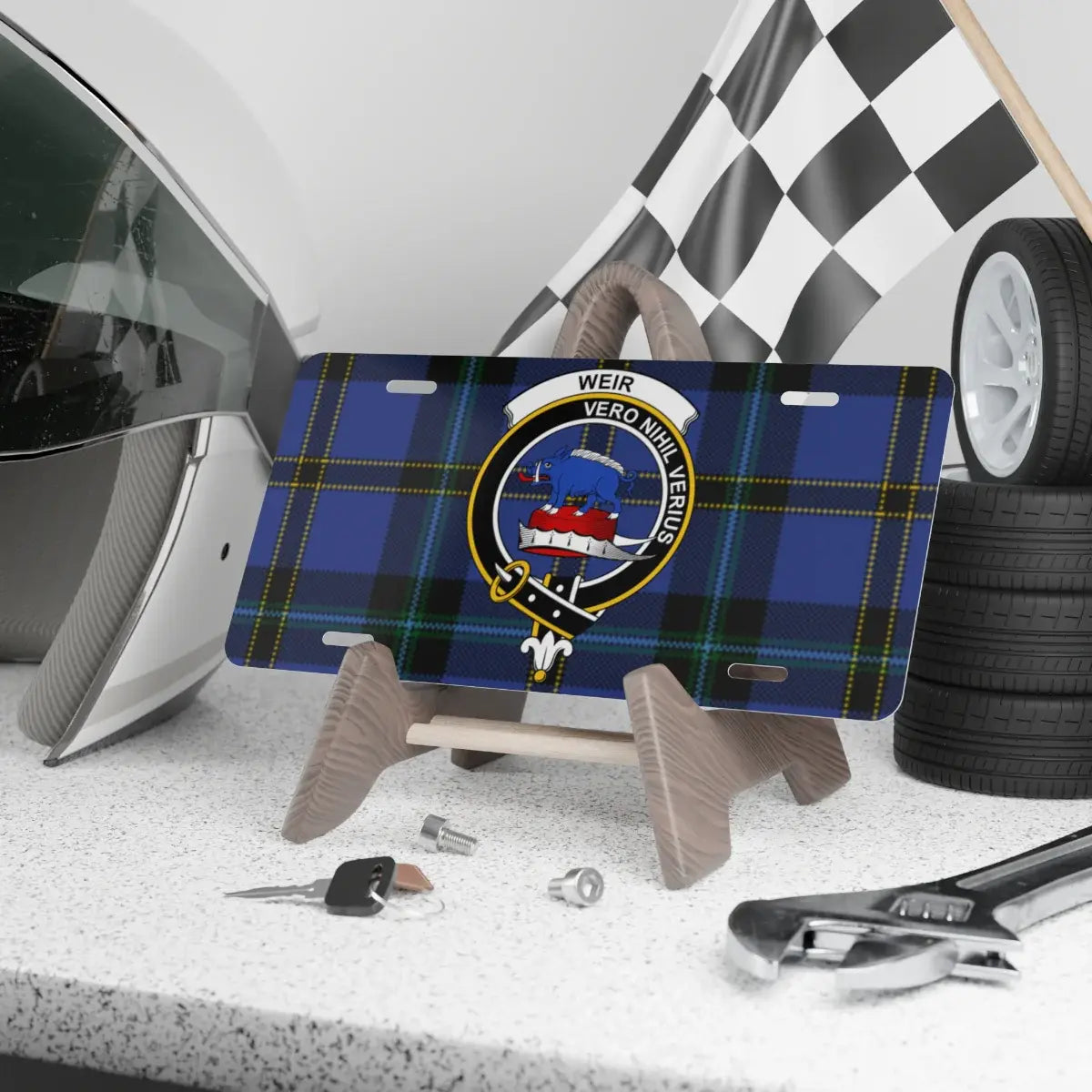 Weir Vero Nihil Verius License Plate product