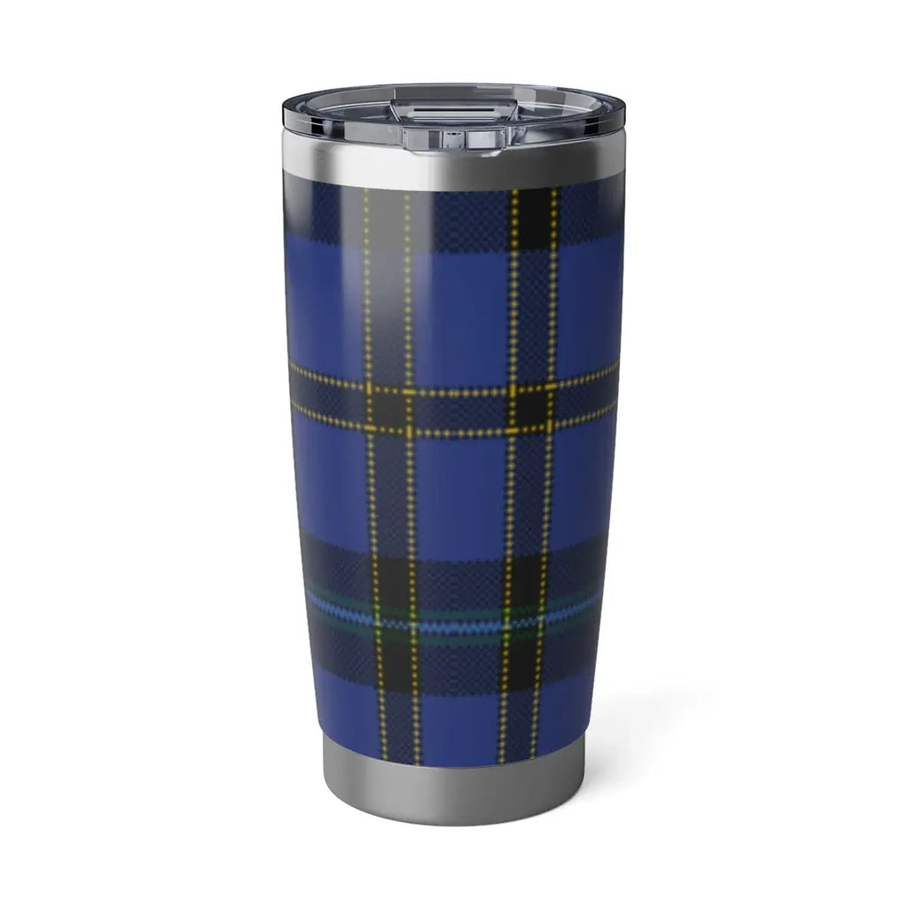 Blue and Yellow Plaid Insulated Tumbler Product