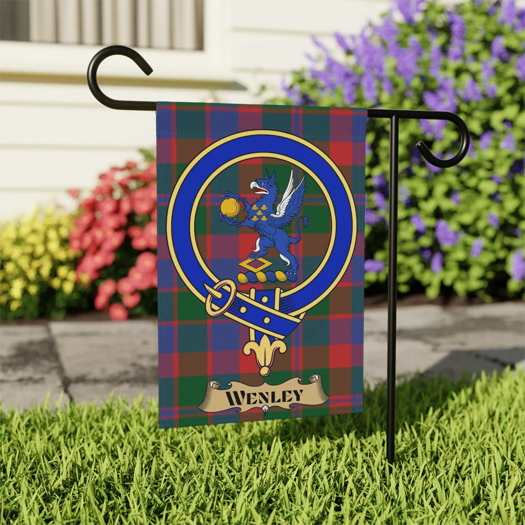 Wenley Plaid Flag Garden Decoration
