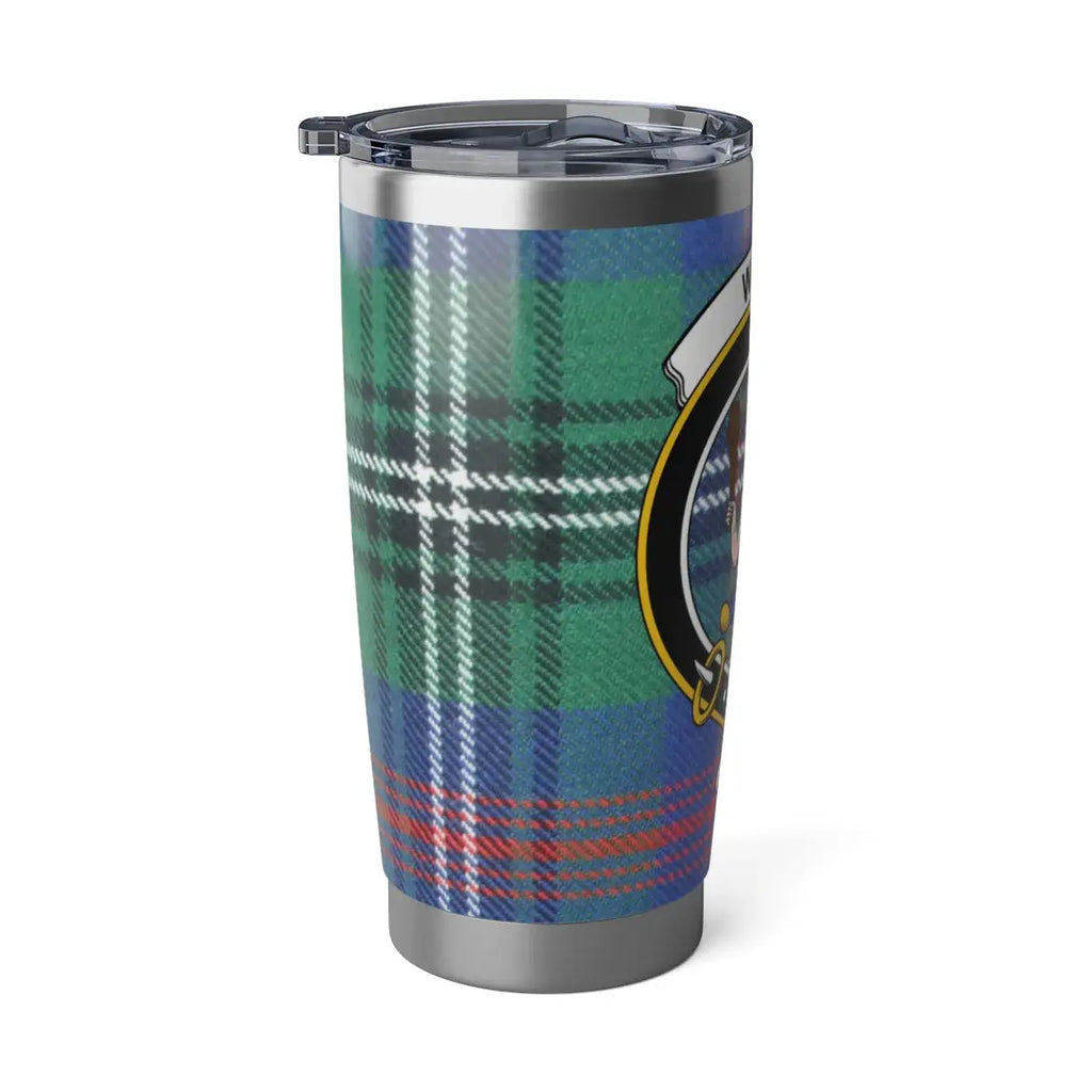 Clan Tartan Pattern Travel Tumbler with Unique Design