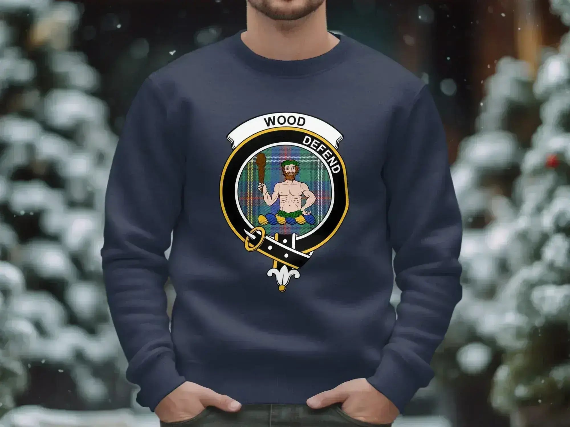 Wood Defend Crest Design Printed Sweatshirt product