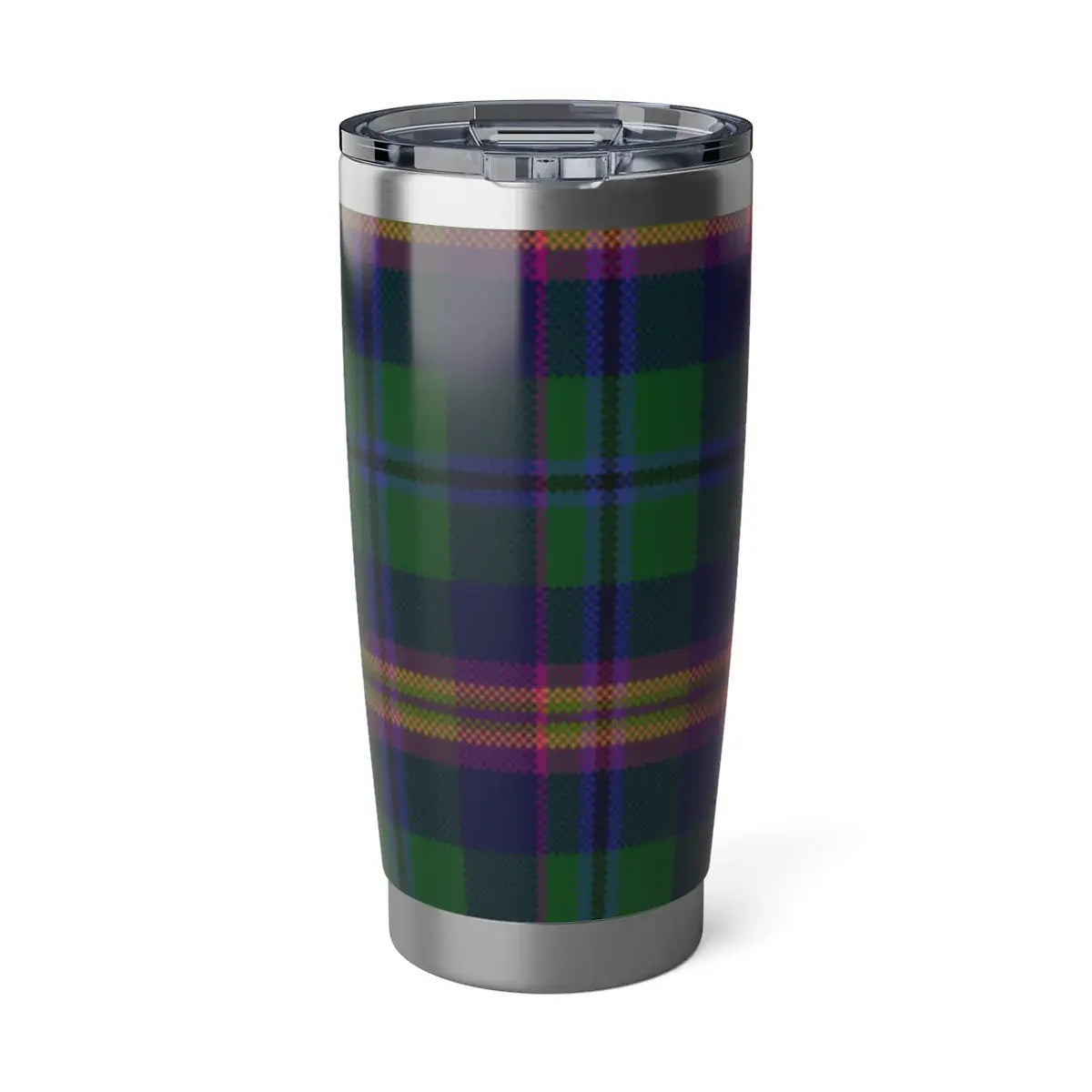 Full wrap tartan design on the Young insulated tumbler