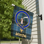 Clark Clan Crest Tartan Garden Flag – Scottish Heritage