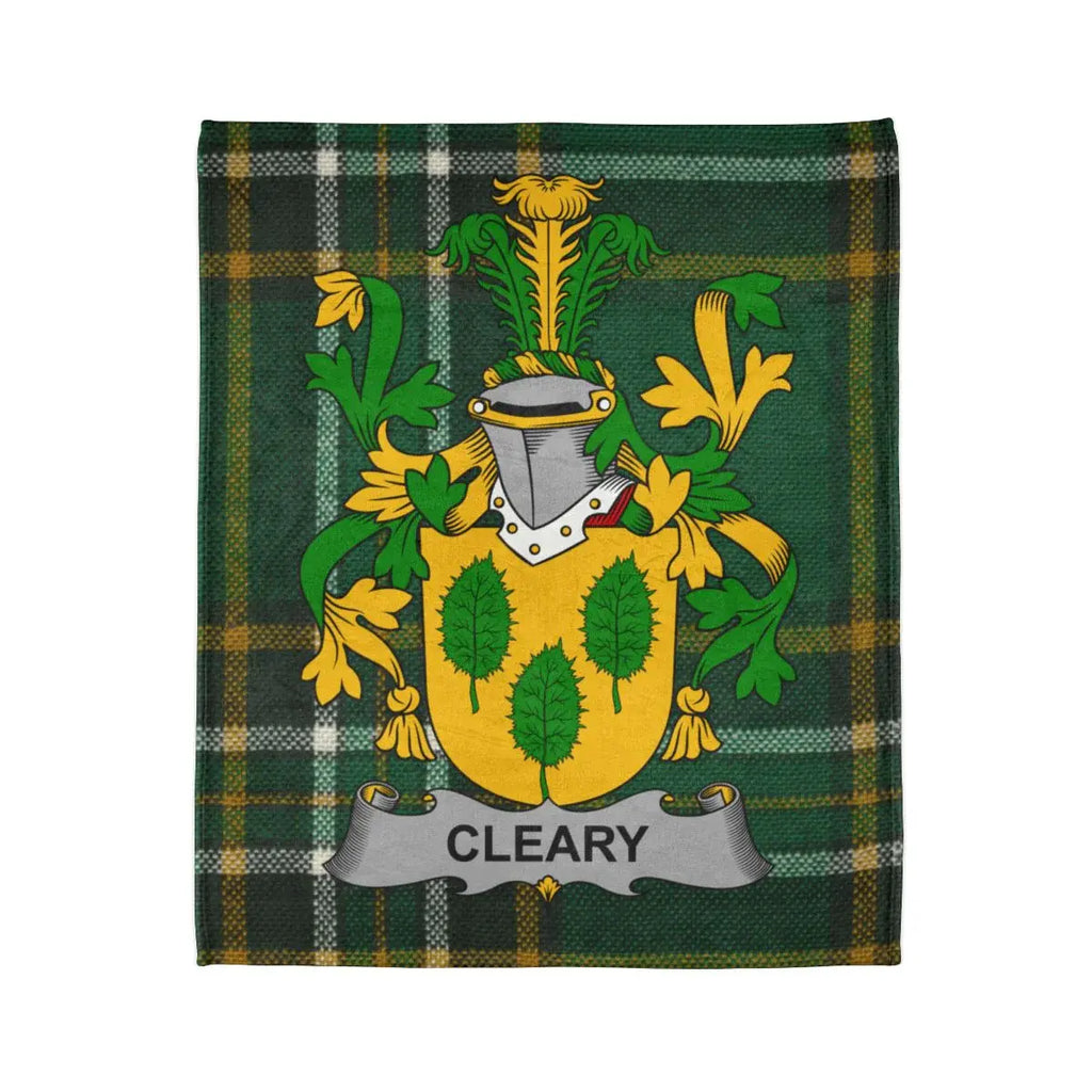 Cleary Family Crest Tartan Blanket Design