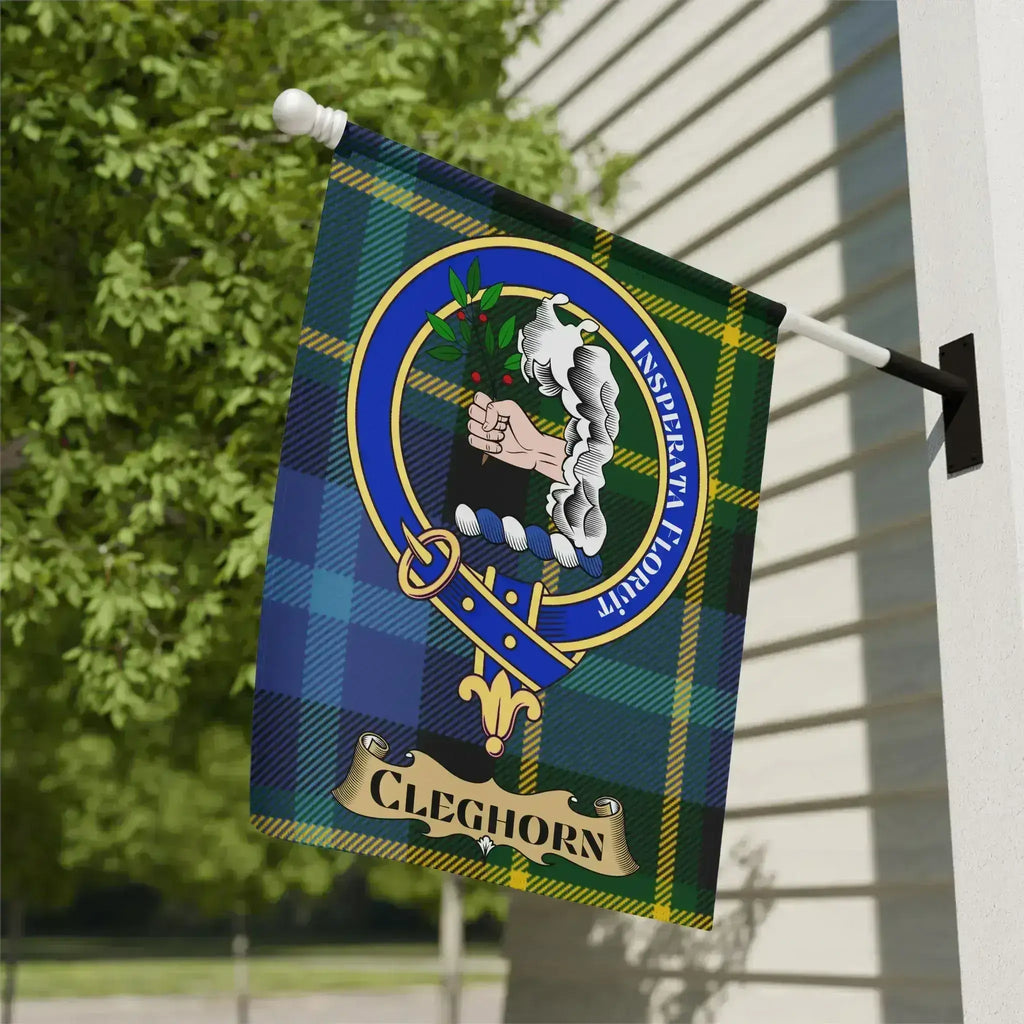 Cleghorn Tartan Clan Crest Garden Flag product type