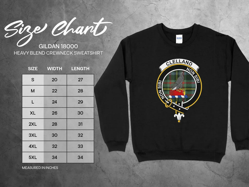 Clelland Clan Badge Heavy Blend Sweater product type