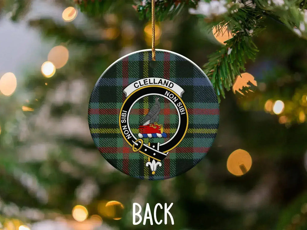 Clelland Non Sibi Personalized Christmas Ornament