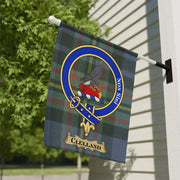 Clelland Clan Scottish Tartan Garden Flag