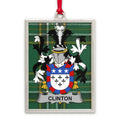 Personalized Clinton Family Crest Ornament product