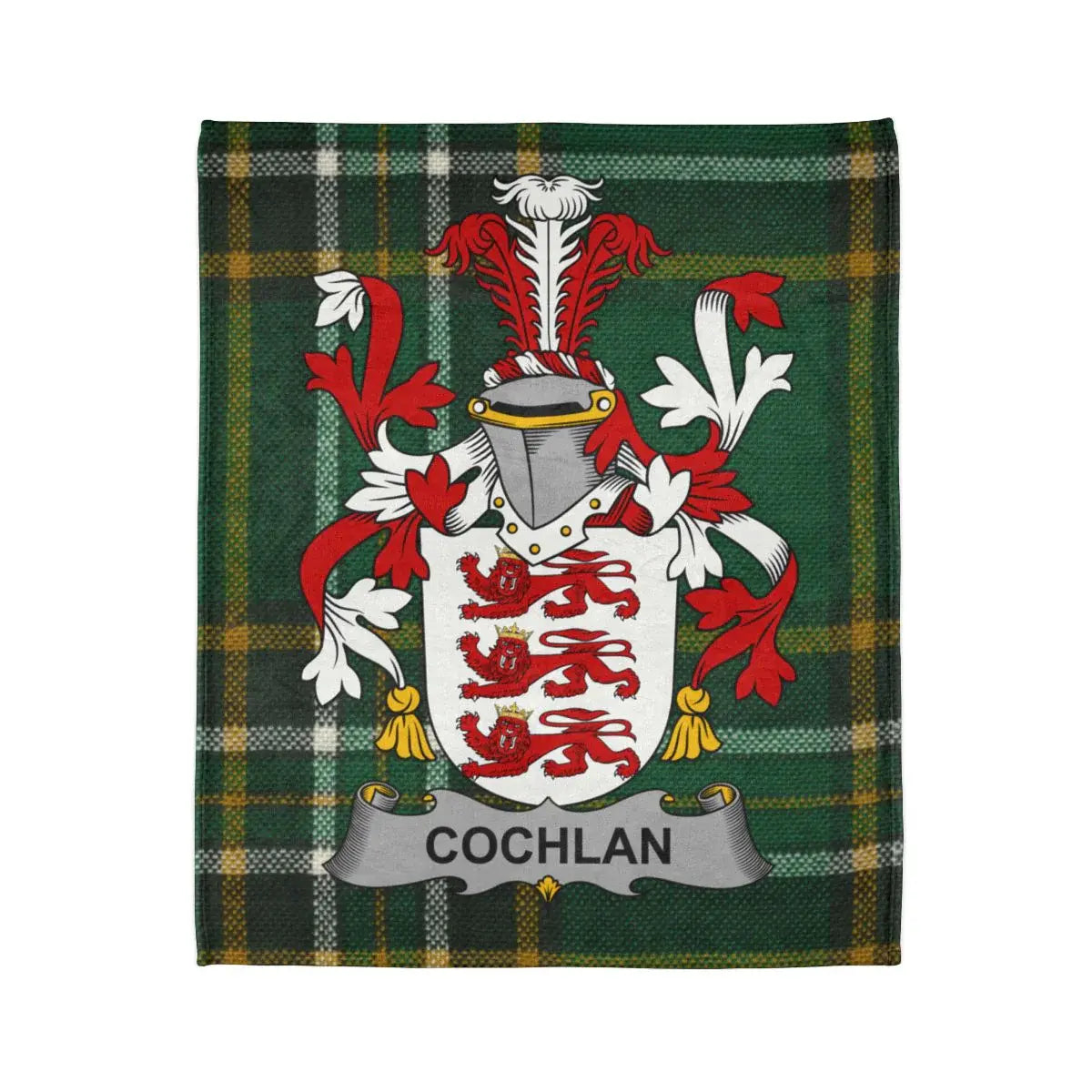 Cochlan Family Crest Tartan Design Blanket