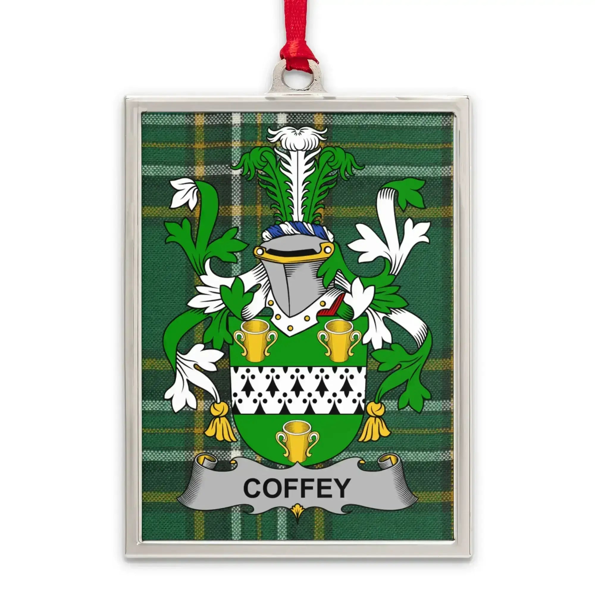 Customizable Coffey Family Crest Ornament product