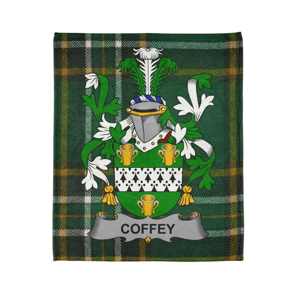 Coffey Family Crest Heritage Design Blanket