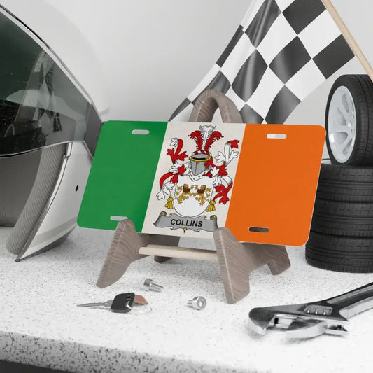 Collins Family Crest License Plate product