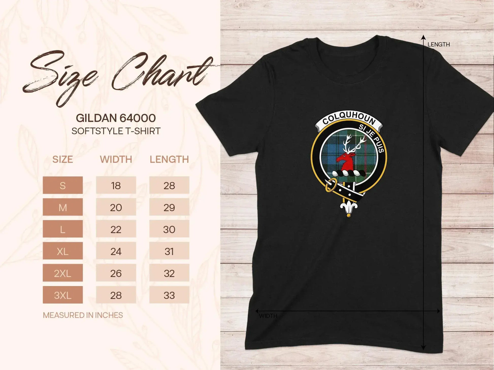 Colquhoun Stag Crest Gildan 64000 Softstyle T-shirt product