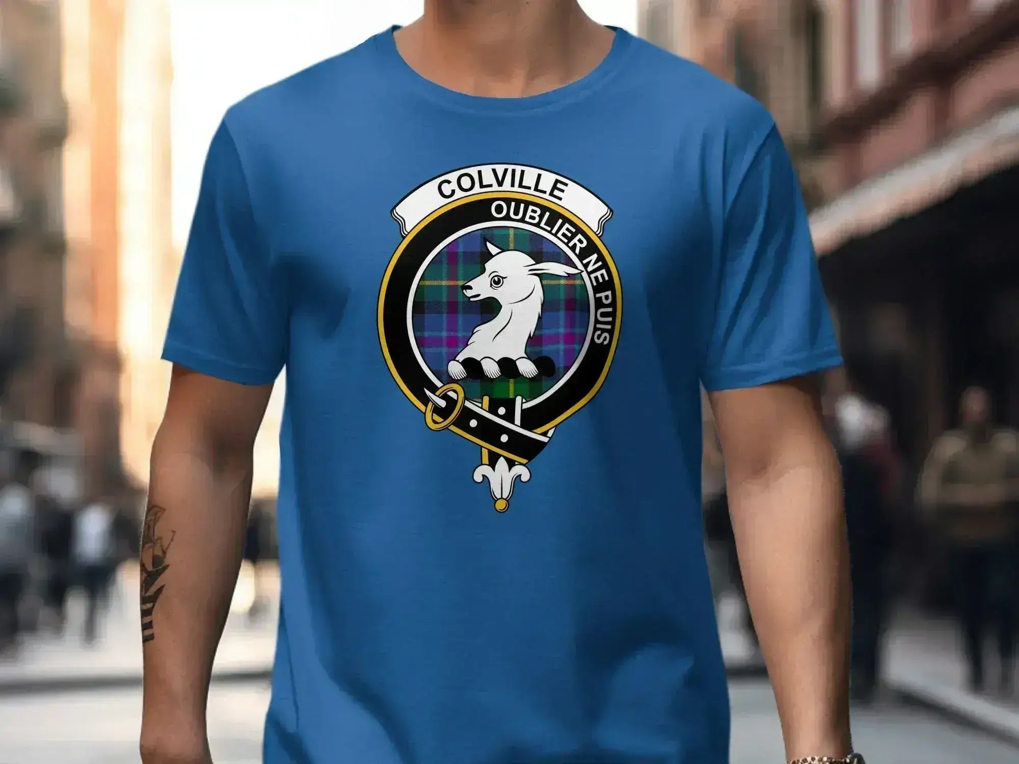 Colville Crest Design Oublier Ne Puis Graphic T-Shirt product type