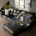 Stylish Printed Blanket with Unique Crest Design