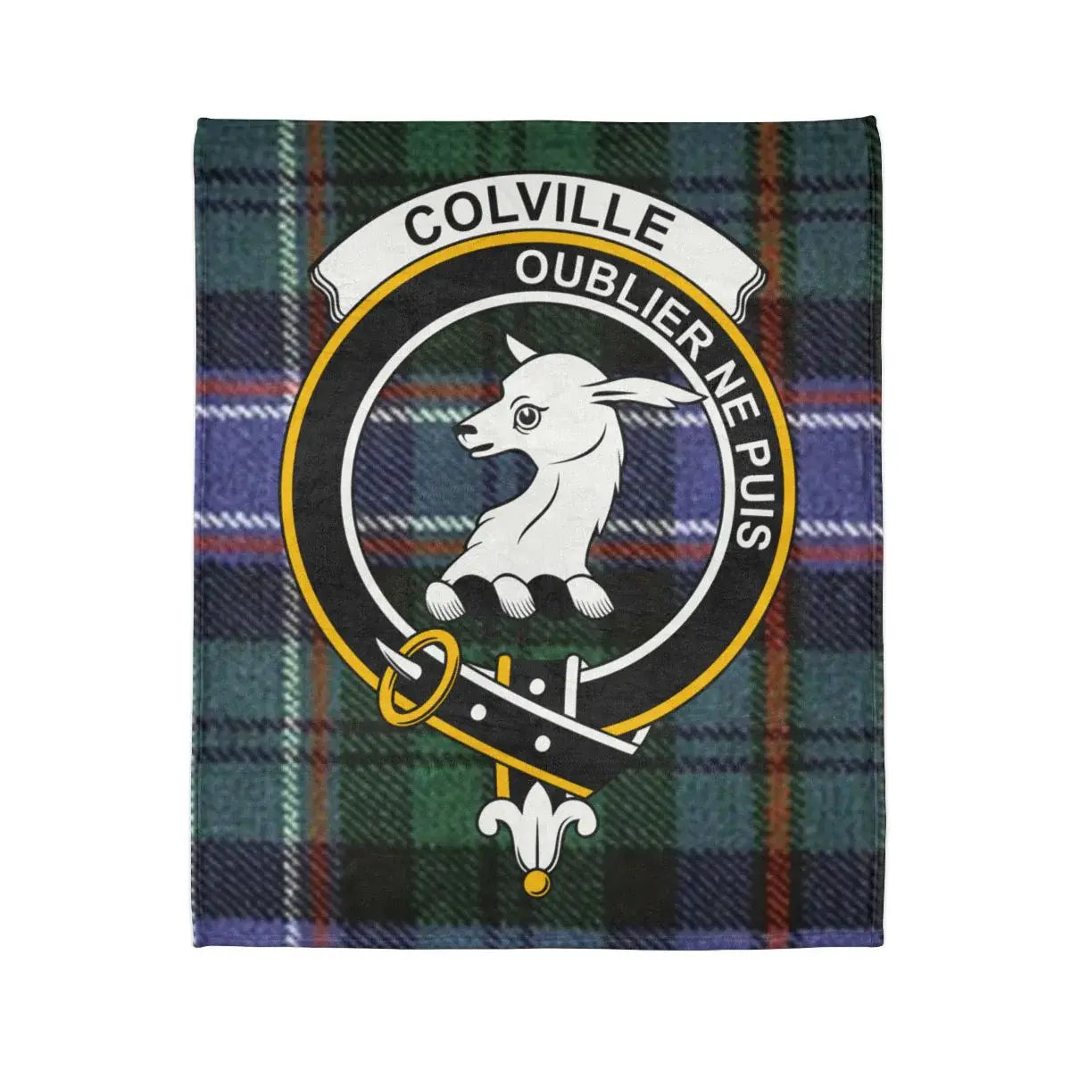 Colville Oublier Ne Puis Scottish Tartan Blanket