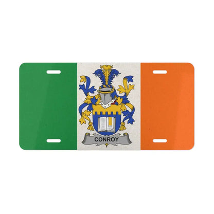 Irish Flag Conroy Family Crest Design License Plate product