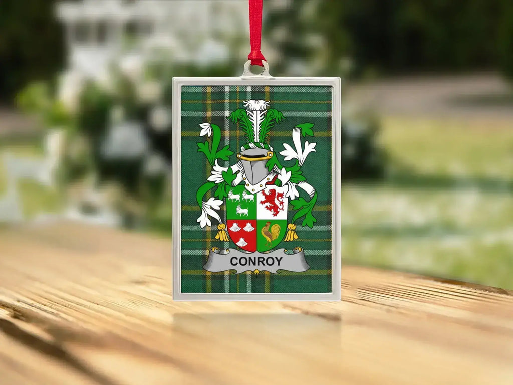 Personalized Conroy Family Crest Christmas Ornament product