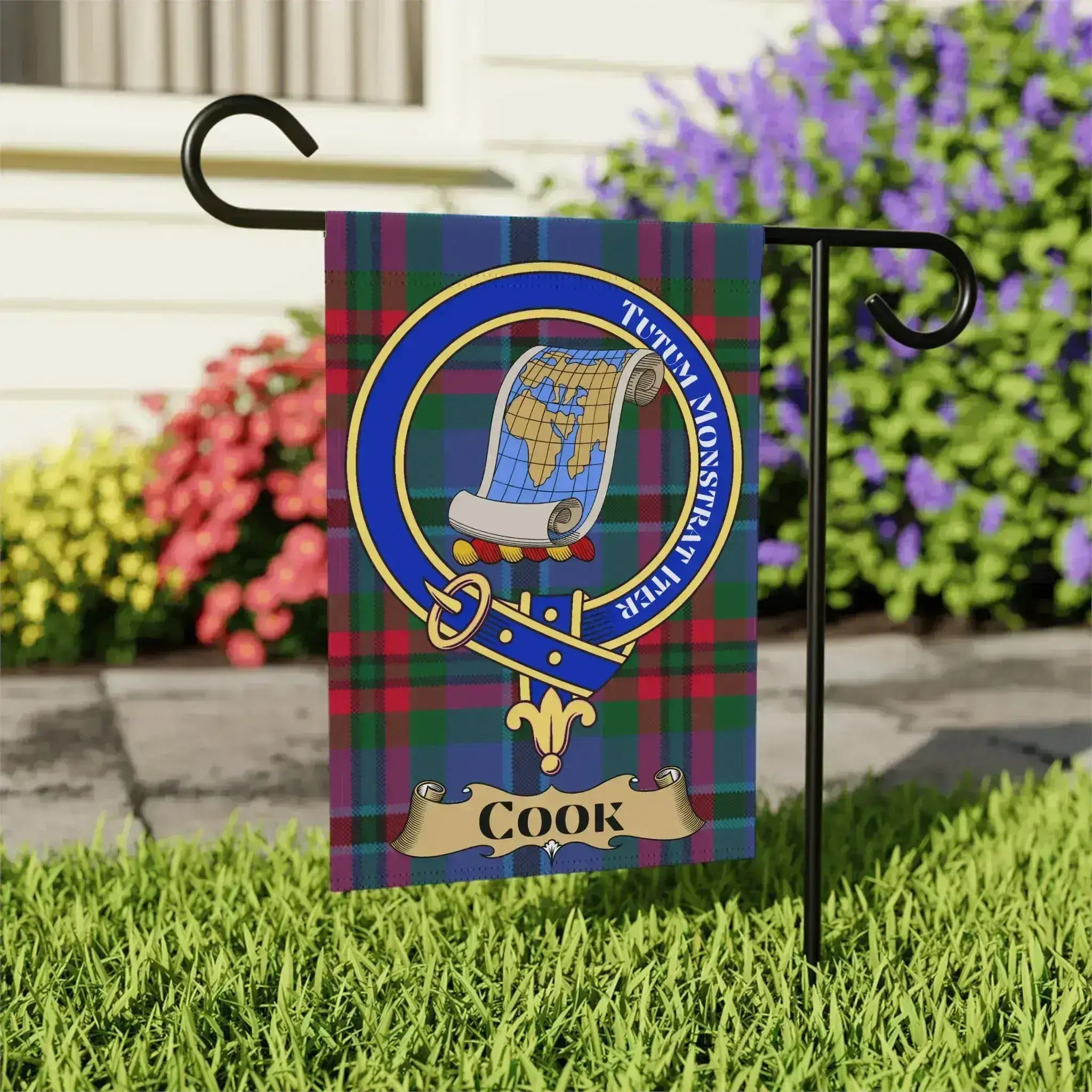 Clan Crest Tartan Design Outdoor Garden Flag product