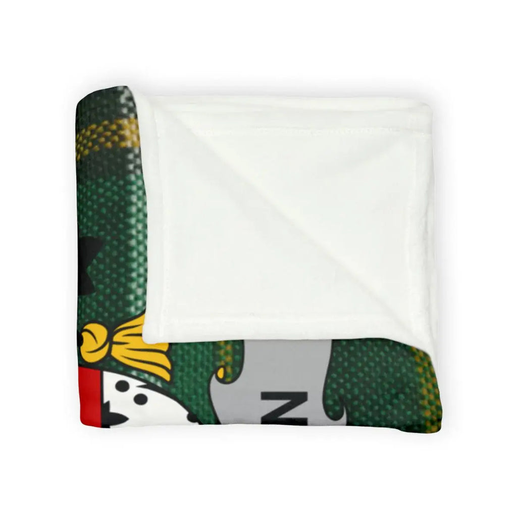 Cozy Holiday Penguin Printed Soft Flannel Blanket