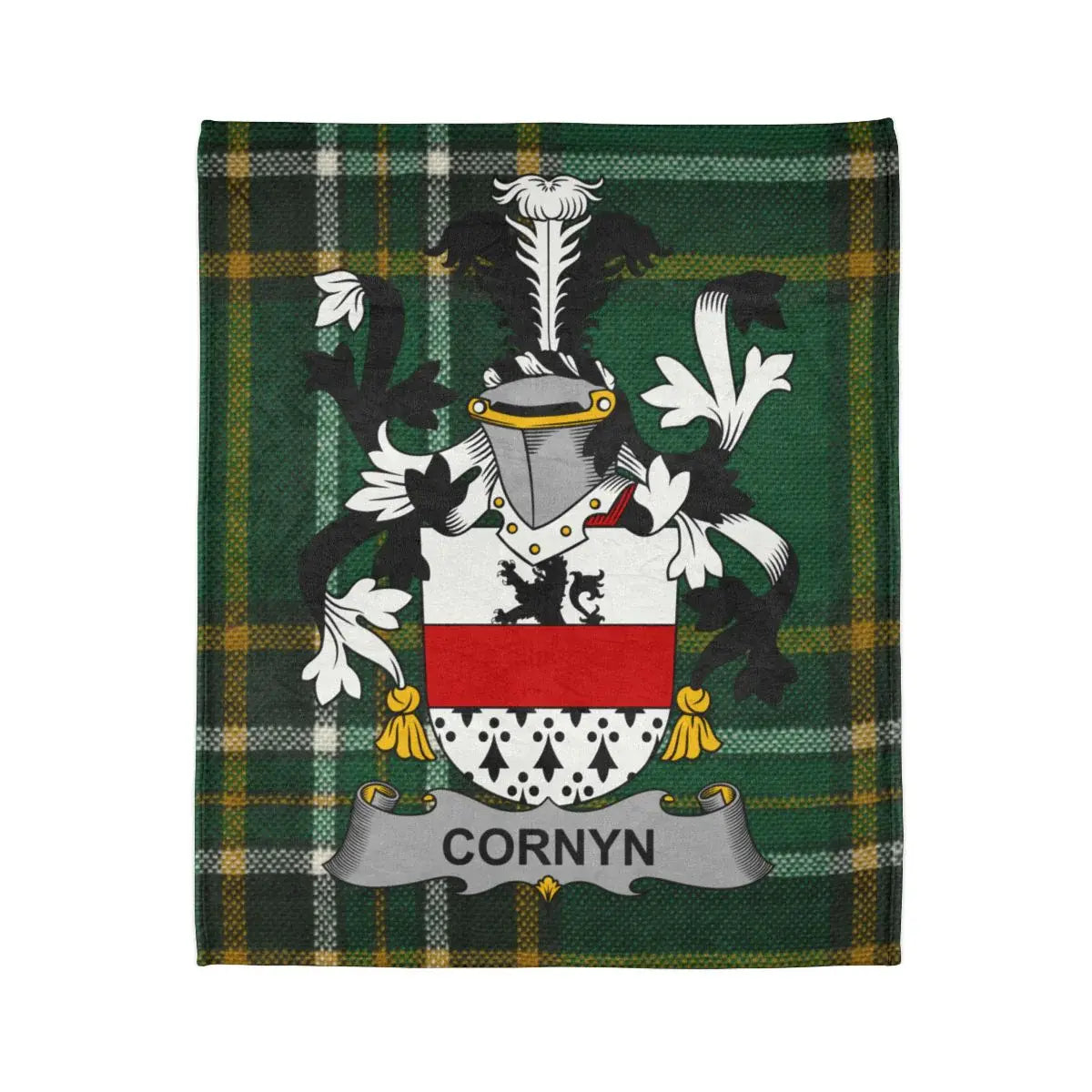Cornyn Family Crest Plaid Design Blanket