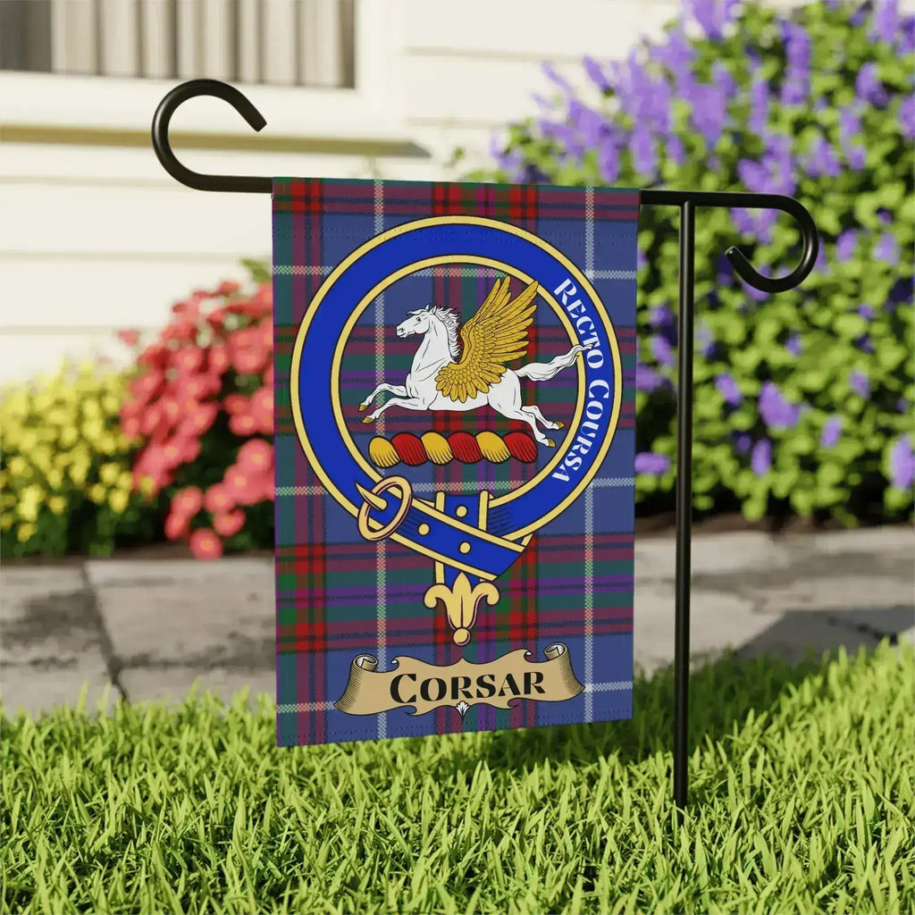 Colorful Corsar Garden Flag Display