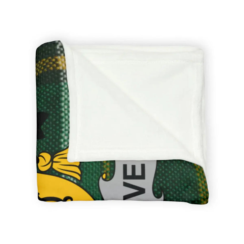 Vibrant Green and Yellow Throw Blanket for Cozy Nights