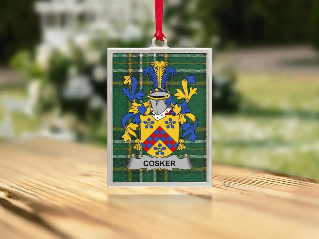 Cosker Family Coat of Arms Ornament product