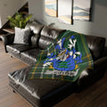 Family Crest Cotter Blanket with Unique Heraldry Design