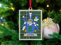 Scottish Family Crest Green Plaid Holiday Ornament product type