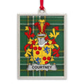 Personalized Courtney Family Crest Plaid Background product