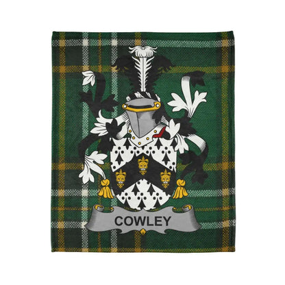 Cowley Tartan Plaid Family Crest Blanket