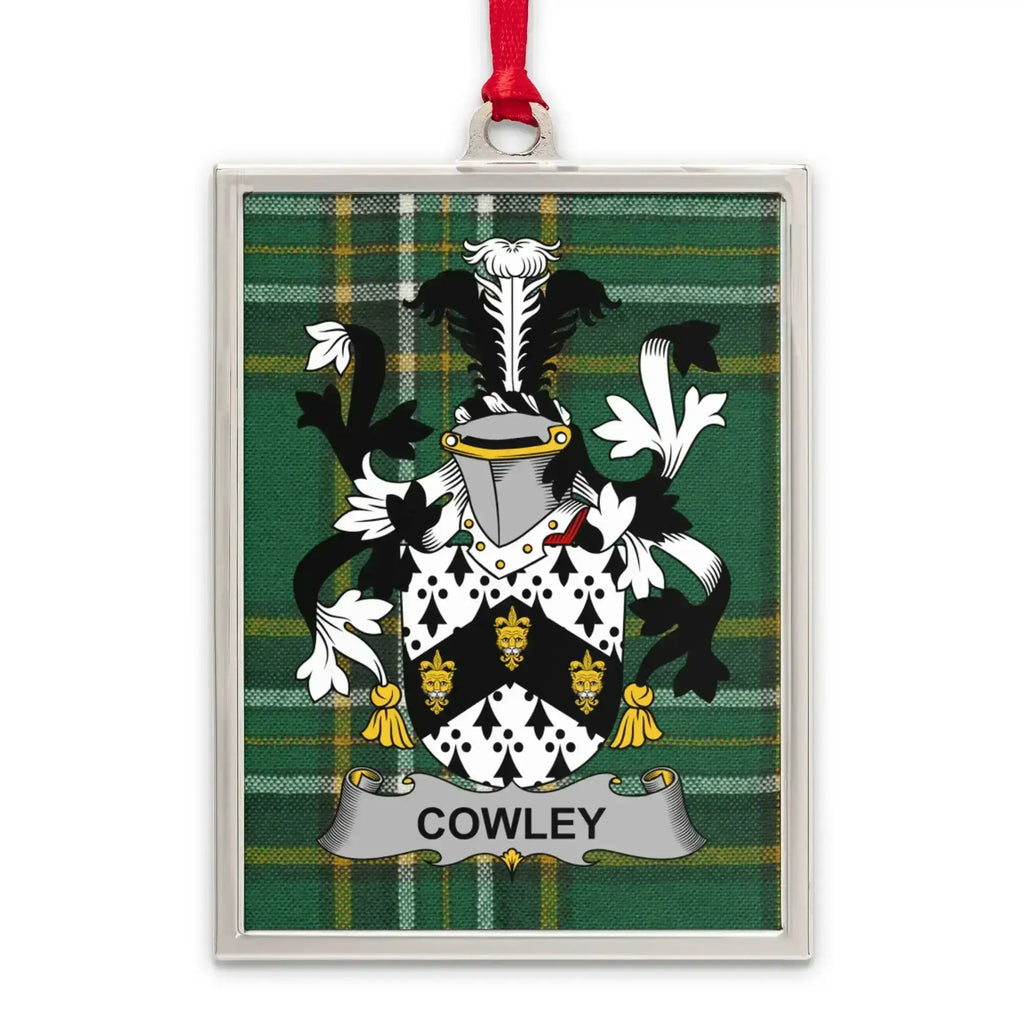 Cowley Family Crest Tartan Plaque Hanging product type