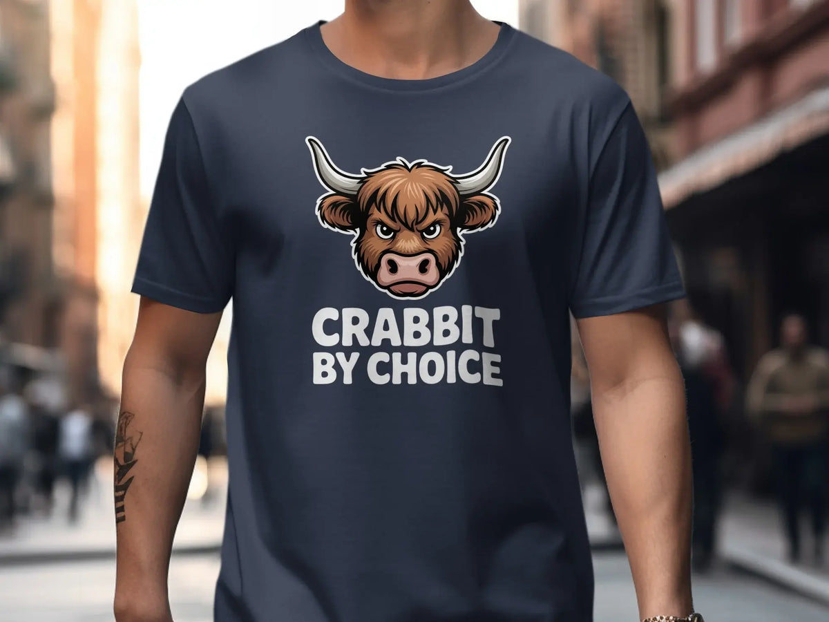 Crabbit by Choice Graphic Tee Funny Humorous Casual