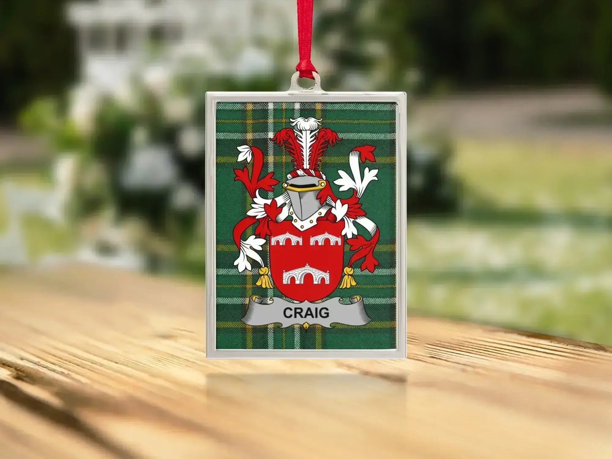 Personalized Family Crest with Surname Craig product type