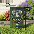 Cranstoun Scottish clan crest garden flag in 24.5x32 size — poly poplin-canvas, outdoor display