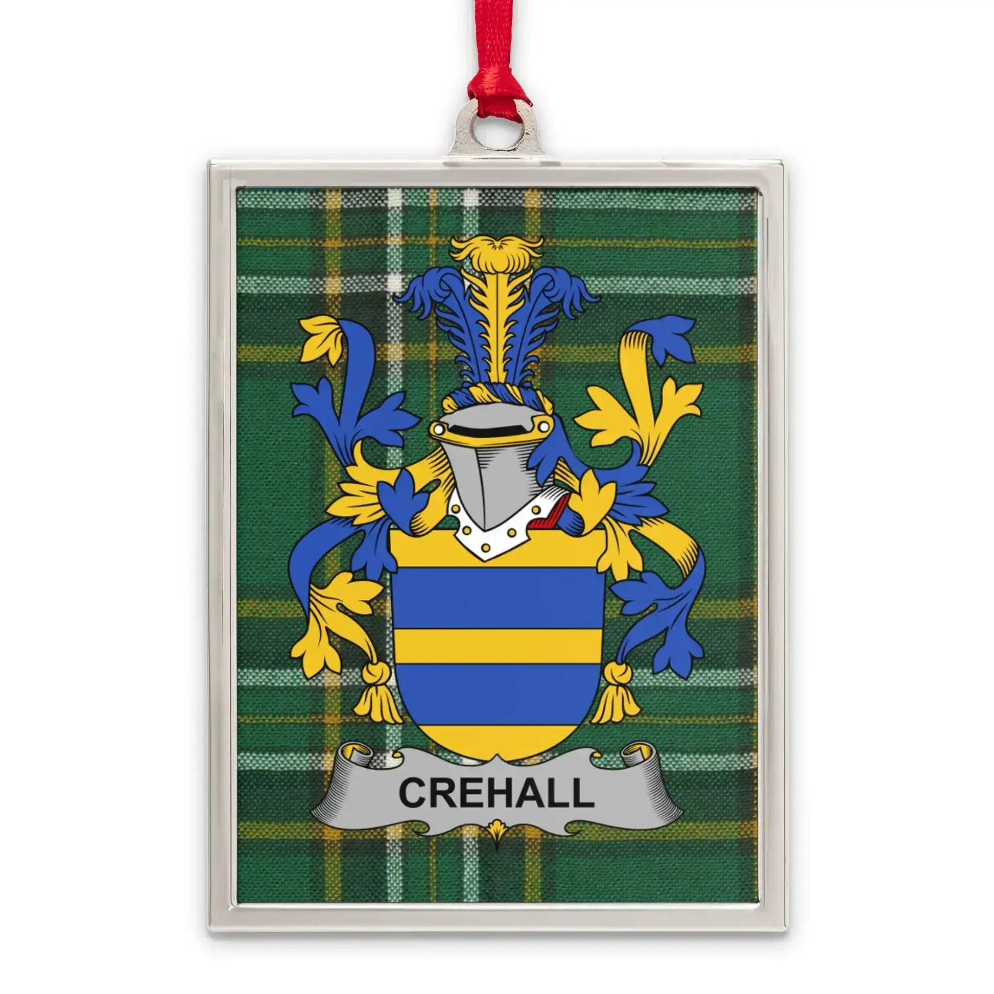 Crehall Tartan Plaid with Crest Ornament product