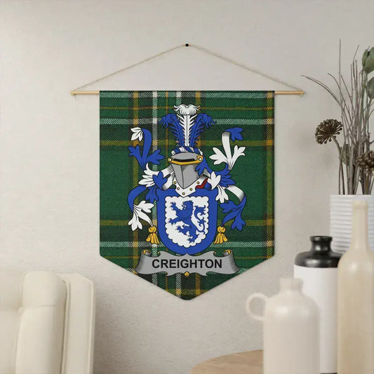 Creighton Family Crest Plaid Tapestry Wall Art product type