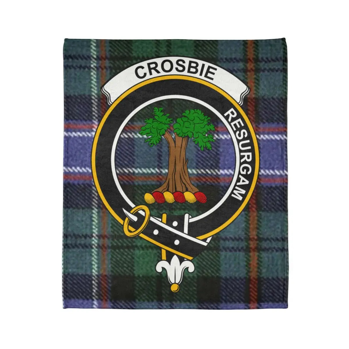 Crosbie Resurgam Tartan Background Blanket