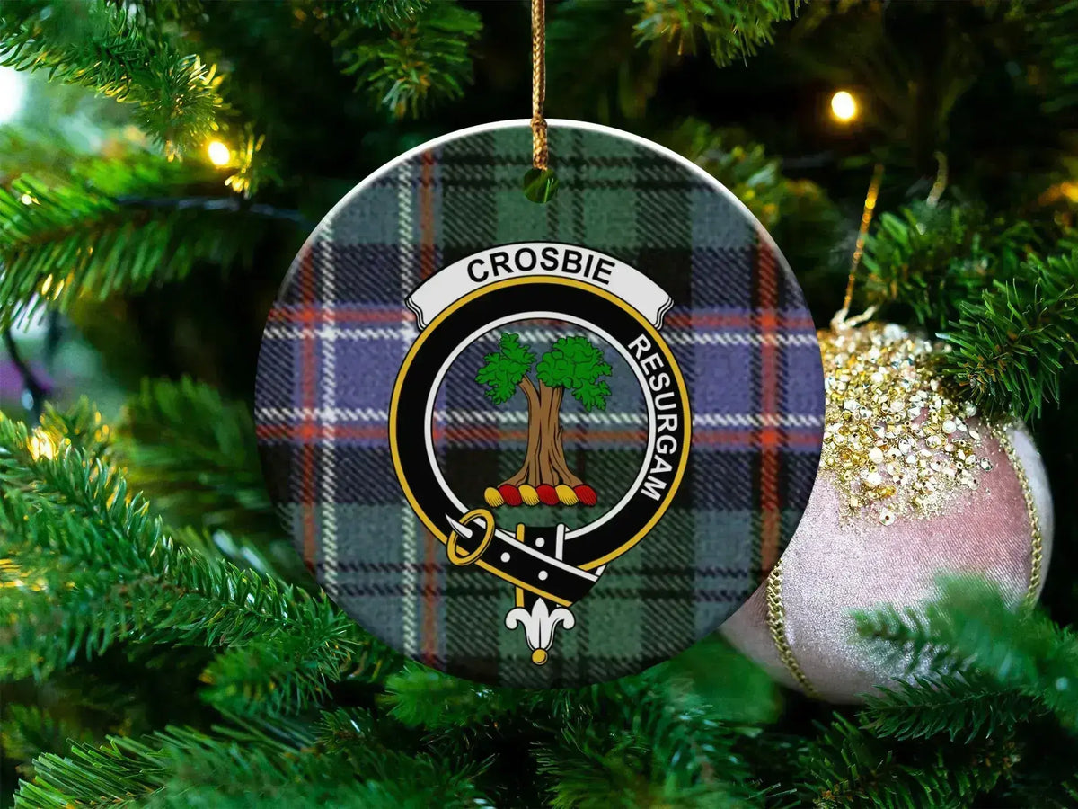 Scottish Clan Crosbie Christmas Tree Ornament