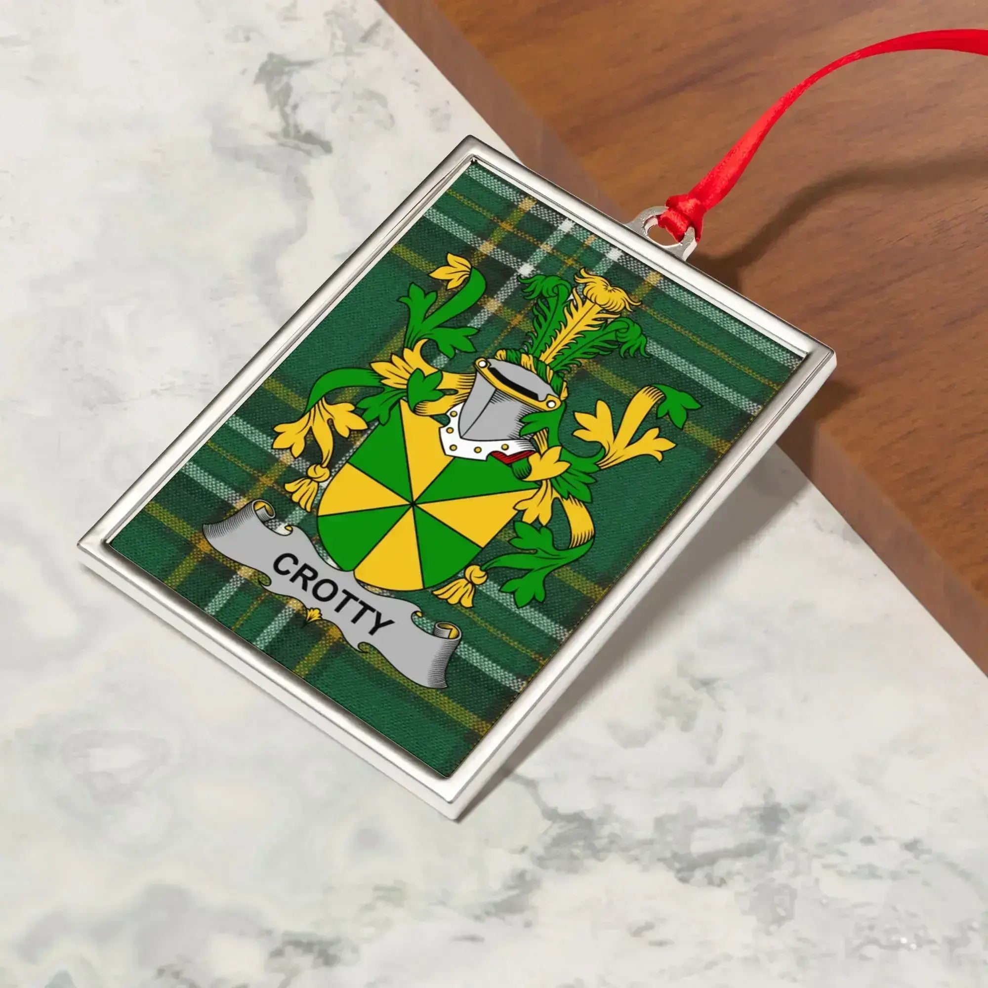 Crotty Family Crest Customizable Ornament product