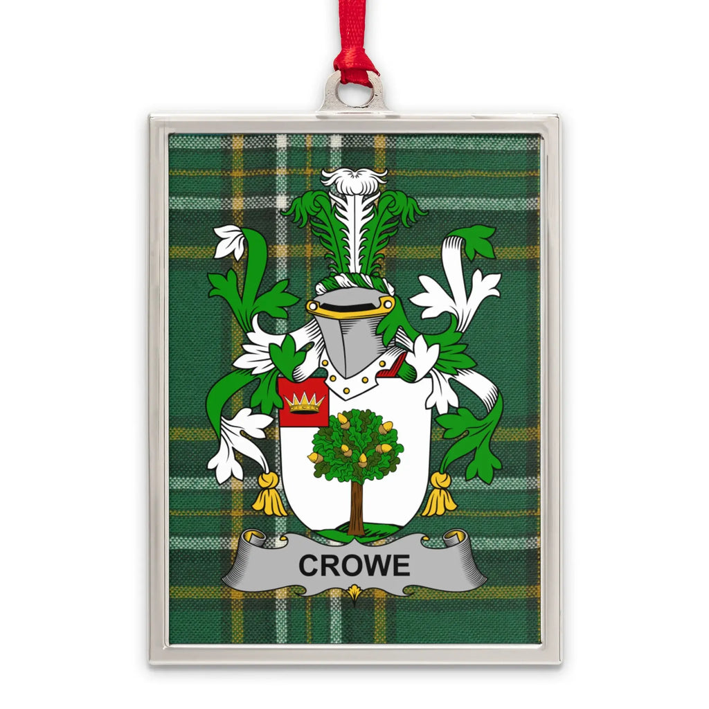 Crowe Tartan Plaid Design with Family Crest product
