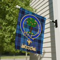 Clan Crest Blue Plaid Garden Flag Decorative